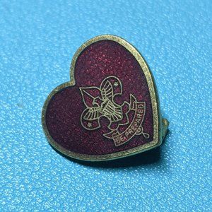 Vintage Boy Scouts of America Heart pin
